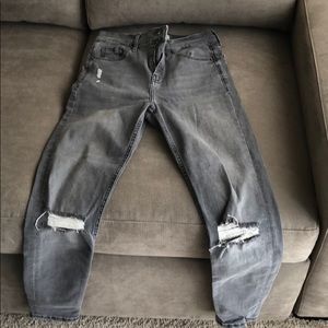 Topshop Jaime jeans in grey